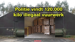 Politie vindt 120.000 kilo illegaal vuurwerk