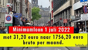 Minimumloon stijgt per 1 juli 2022 met 31 euro per maand
