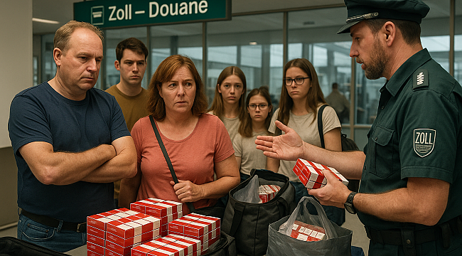Nederlandse familie uit Turkije betrapt met 7.400 sigaretten op luchthaven Münster/Osnabrück