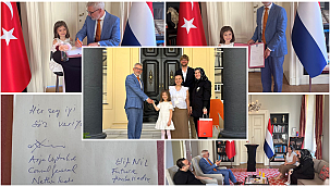 Kleine Ambassadeur in de Dop: Elif Nil (7) brengt verjaardagsbezoek aan Nederlands consulaat in Istanboel