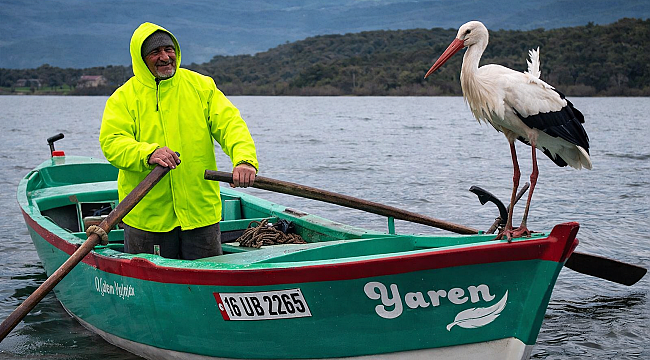 Yaren de ooievaar voor 15e keer herenigd met oom Adem