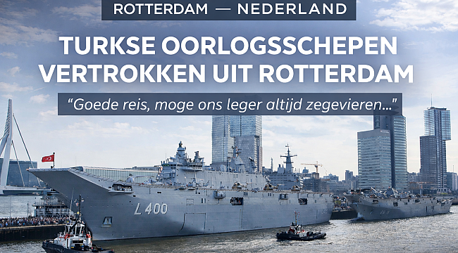 Turkse oorlogsschepen vertrokken uit Rotterdam: grote belangstelling na NAVO-missie