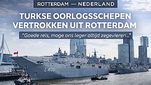 Turkse oorlogsschepen vertrokken uit Rotterdam: grote belangstelling na NAVO-missie