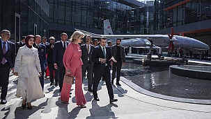 België's Koningin Mathilde bezoekt wereld-dronegigant Baykar in Istanbul
